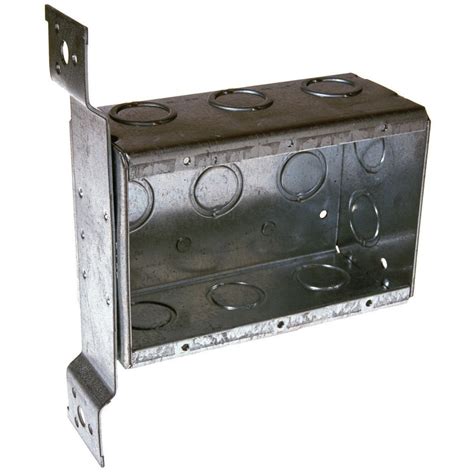 3 gang metal switch box side mount|3 gang shallow outlet box.